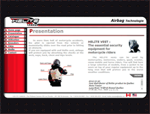 Tablet Screenshot of motorbike-airbag-jacket.helite.ca